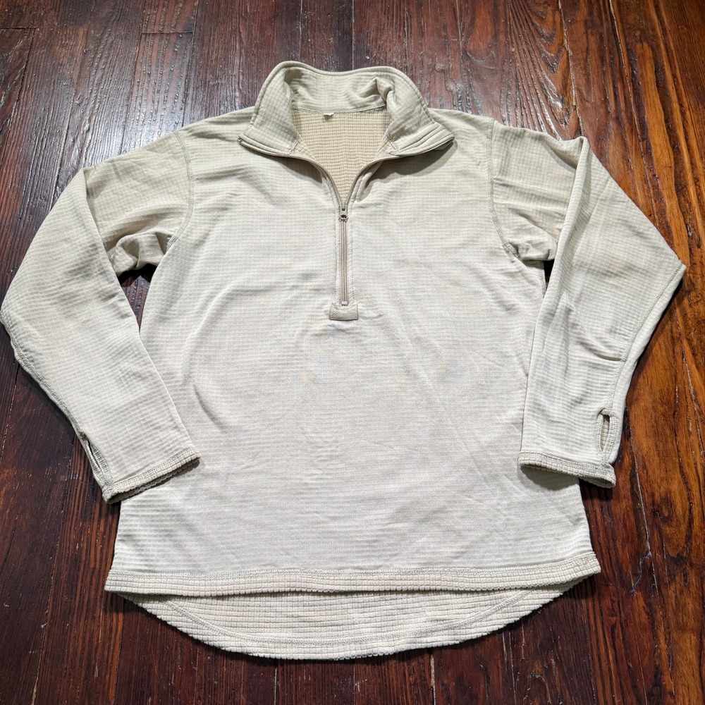 ADS Tactical x ECWCS Gen III Base II ½ Zip Thermal Waffle Pullover Beige Men's M